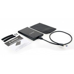 Obudowa zewnętrzna 2.5 cala USB 3.1 Czarna | PartsPC.pl
