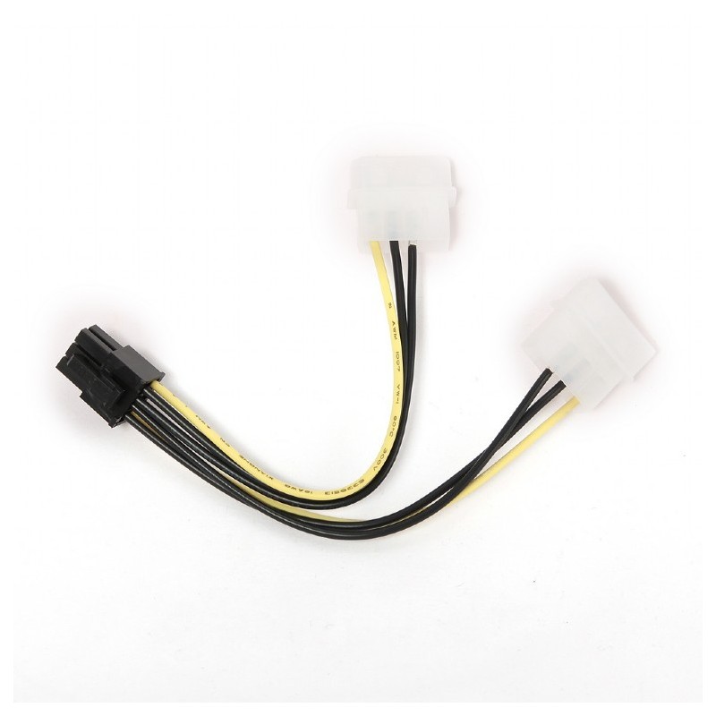 Kabel rozdzielacz zasilania 2xMOLEX/1x6PIN BTX | PartsPC.pl