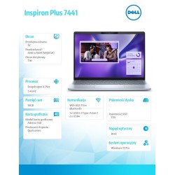 Laptop Inspiron Plus 7441 Win11 Pro/XPLUS10C/16GB/1TB SSD Ge… | PartsPC.pl