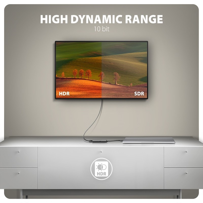RVC-HI8KPD Adapter aktywny USB-C -> HDMI 8K/60Hz, Aluminum, … | PartsPC.pl