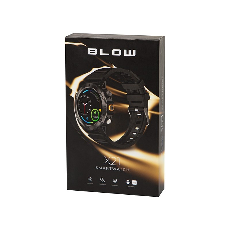 Smartwatch X21 Bluetooth czarny | PartsPC.pl