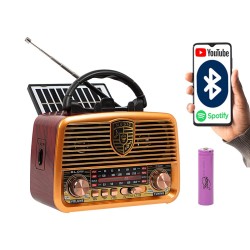 Radio przenośne analogowe RA10 AM/FM solarne | PartsPC.pl
