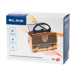 Radio przenośne analogowe RA10 AM/FM solarne | PartsPC.pl