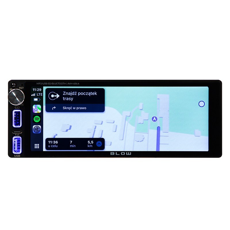 Radio samochodowe AVH-686A 1DIN 7 cali RDS MP3/USB/micro SD/… | PartsPC.pl