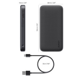PB-Y46 Power Bank | 10000 mAh | 15W | 2xUSB | LED | kabel US… | PartsPC.pl
