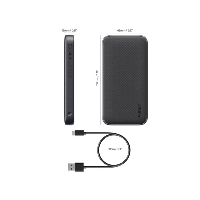 PB-Y46 Power Bank | 10000 mAh | 15W | 2xUSB | LED | kabel US… | PartsPC.pl