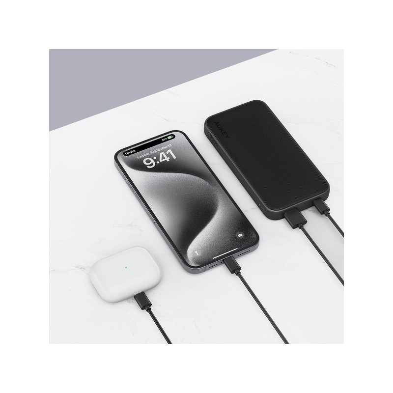 PB-Y46 Power Bank | 10000 mAh | 15W | 2xUSB | LED | kabel US… | PartsPC.pl
