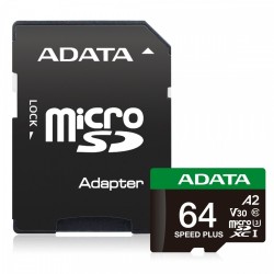 Karta microSD Speed Plus 64GB UHS1 U3 V30 A2 160/140 MB/s | PartsPC.pl