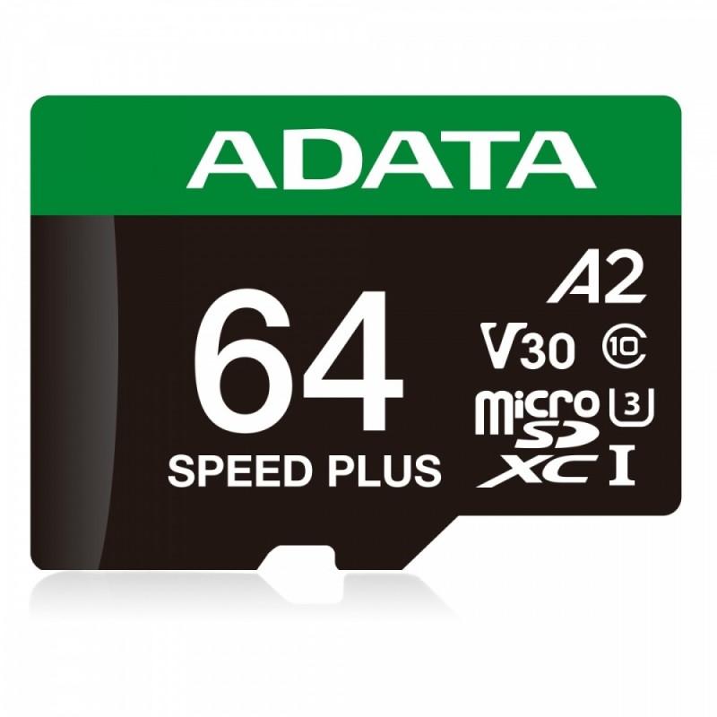 Karta microSD Speed Plus 64GB UHS1 U3 V30 A2 160/140 MB/s | PartsPC.pl