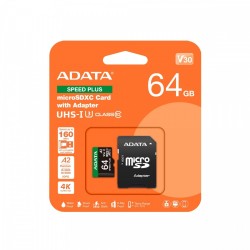 Karta microSD Speed Plus 64GB UHS1 U3 V30 A2 160/140 MB/s | PartsPC.pl