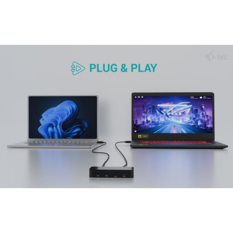 Universal KVM HUB 2x USB-C + 2x USB-A 3.0 | PartsPC.pl