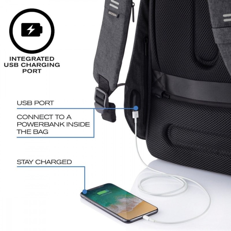 Plecak antykradzieżowy BOBBY HERO XL BLACK | PartsPC.pl