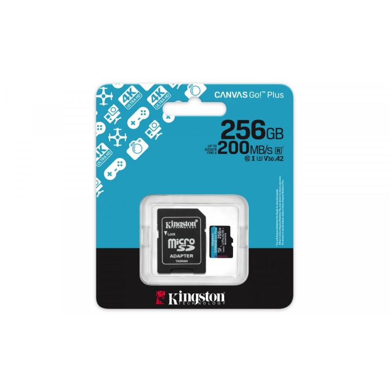 Karta microSD 256GB CanvasGo! Plus 200MB/s A2 U3 V30 + adapt… | PartsPC.pl