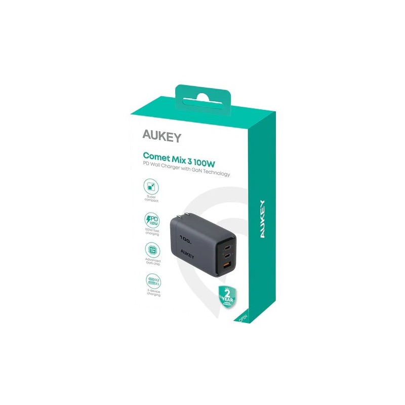 PA-C5 ładowarka sieciowa 3xUSB (2xUSB-C i 1xUSB-A) 100W 5A Q… | PartsPC.pl