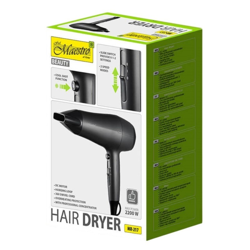 Suszarka do włosów 2200W MR-217 | PartsPC.pl