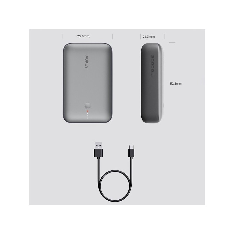 PB-Y57 Mini Power Bank | 20000mAh | 22.5W | 2xUSB | PD 3.0 Q… | PartsPC.pl