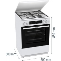Kuchnia gazowo-elektryczna GK6C5WF | PartsPC.pl