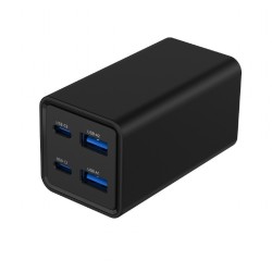 Ładowarka uniwersalna 65W GaN 2xUSB-A 2xUSB-C szybkie ładowa… | PartsPC.pl