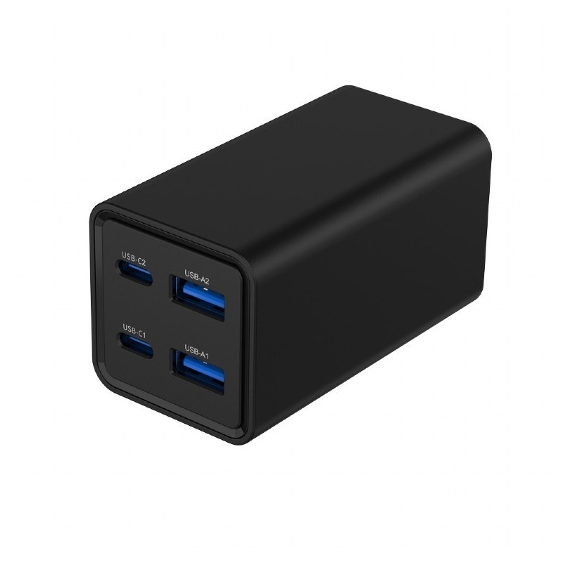 Ładowarka uniwersalna 65W GaN 2xUSB-A 2xUSB-C szybkie ładowa… | PartsPC.pl