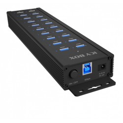 Hub IB-HUB1720-U3 20 port HUB, 96 WATT PSU, 18 x USB-A Port,… | PartsPC.pl