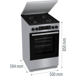 Kuchnia gazowo-elektryczna GK5C42SJ | PartsPC.pl