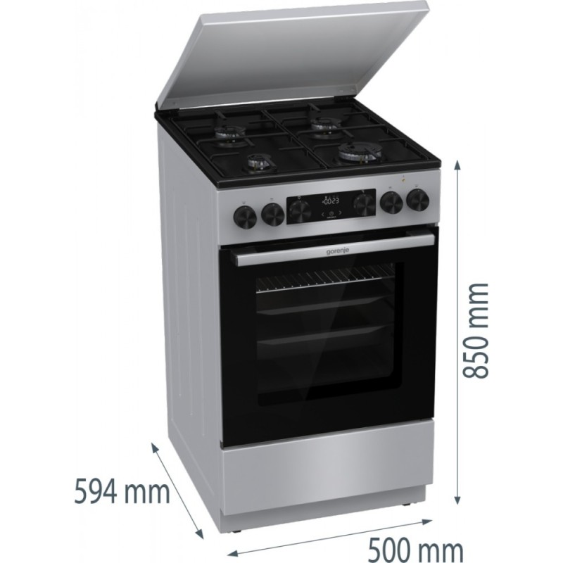 Kuchnia gazowo-elektryczna GK5C42SJ | PartsPC.pl