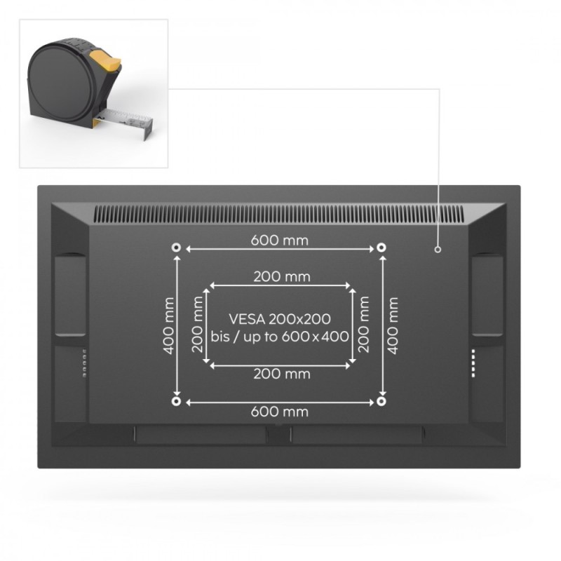 Uchwyt LCD/LED 600x400 fullmotion 90' | PartsPC.pl
