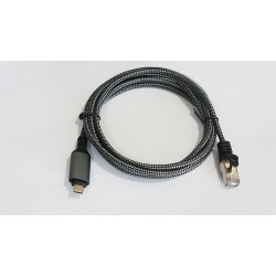Kabel USB C - RJ-45 2 m  kat.6, 1 Gbit | PartsPC.pl