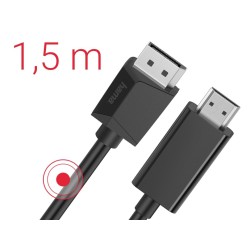 Kabel displayport HDMI 4k 1,5m | PartsPC.pl