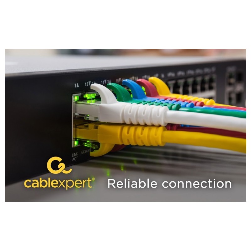 Patch cord kat.6 miedź UTP 20m szary | PartsPC.pl