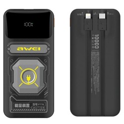 PowerBank 10000mAh 22,5W P77K wbudowane kable lightning USB-… | PartsPC.pl