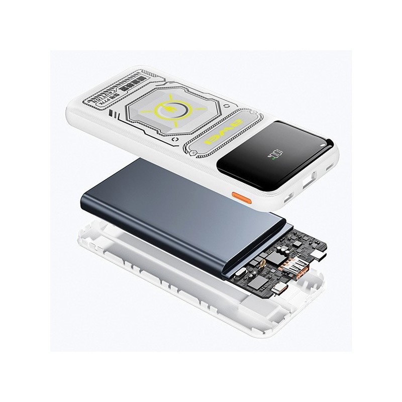 PowerBank 10000mAh 22,5W P77K wbudowane kable lightning USB-… | PartsPC.pl