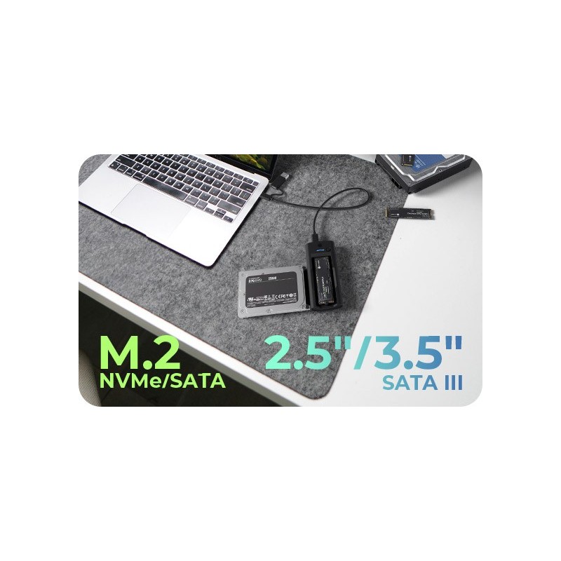 Stacja dokująca IB-180MS-C31 SSD Docking 1x 2,5"/3,5" & 1x M… | PartsPC.pl