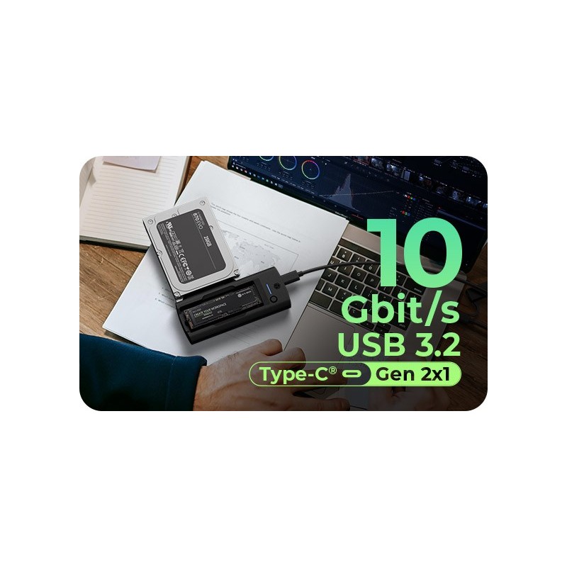 Stacja dokująca IB-180MS-C31 SSD Docking 1x 2,5"/3,5" & 1x M… | PartsPC.pl
