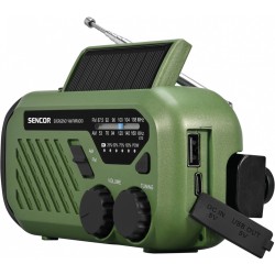 Radio przenośne alarmowe AM/FM, latarka, power bank, bateria… | PartsPC.pl