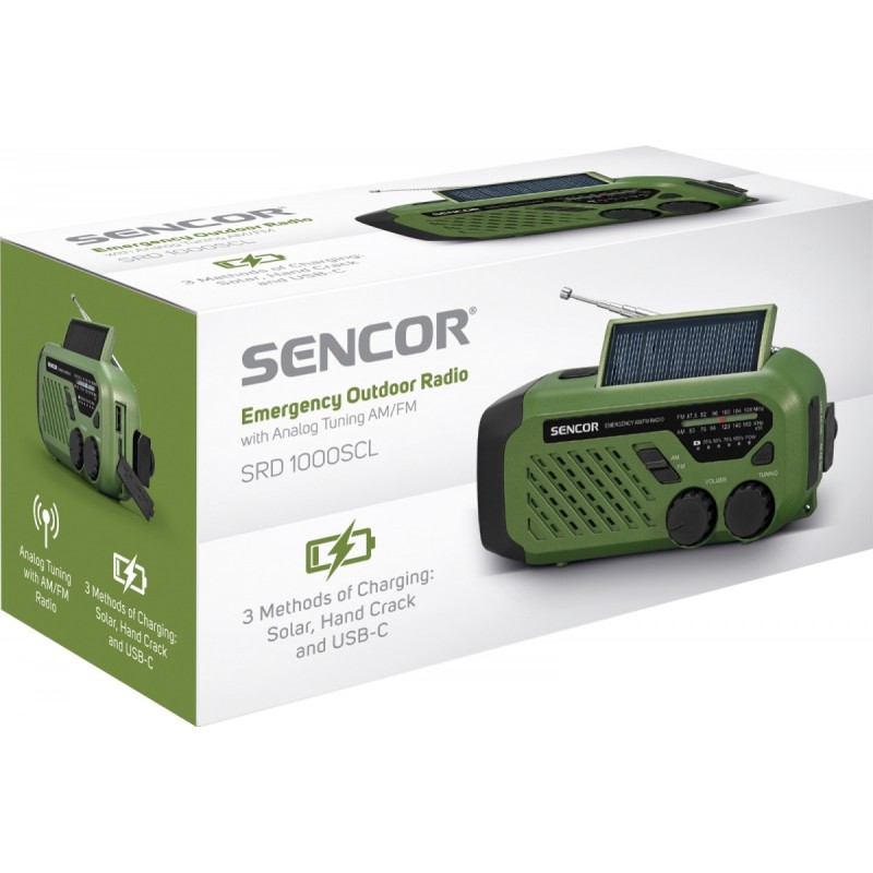 Radio przenośne alarmowe AM/FM, latarka, power bank, bateria… | PartsPC.pl