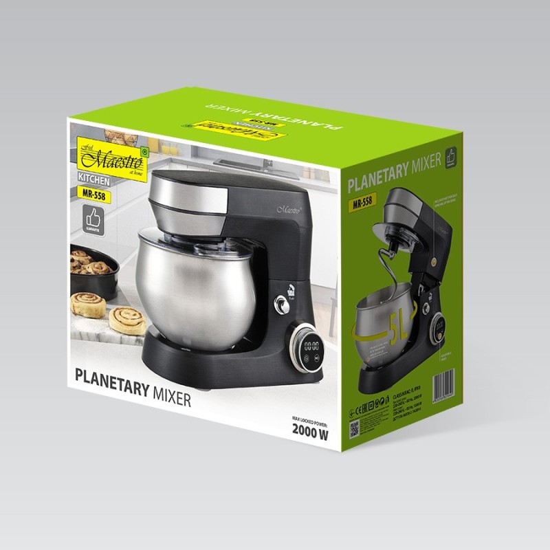 Robot planetarny z misą 5l,  2000W  MR-558 | PartsPC.pl