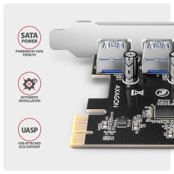 PCEU-430RS Kontroler PCIe 4x port USB 3.2 GEN 1, UASP, chips… | PartsPC.pl