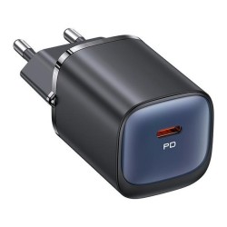 Ładowarka sieciowa 30W GaN USB-C Fast charging Czarna | PartsPC.pl