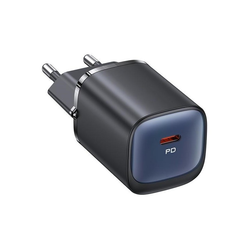 Ładowarka sieciowa 30W GaN USB-C Fast charging Czarna | PartsPC.pl