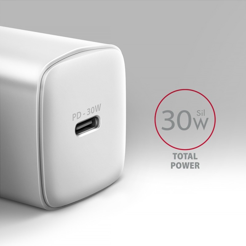 ACU-PD30W Ładowarka sieciowa PD 30W, 1x port USB-C, PD3.0/QC… | PartsPC.pl