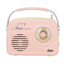 Radio LUIZA RETRO SP-11 MP3 USB SD Różowe | PartsPC.pl