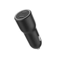 Ładowarka samochodowa 2xUSB-C PD 40W czarna | PartsPC.pl