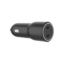 Ładowarka samochodowa 2xUSB-C PD 40W czarna | PartsPC.pl
