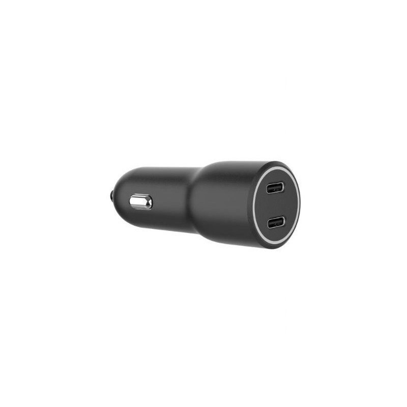 Ładowarka samochodowa 2xUSB-C PD 40W czarna | PartsPC.pl
