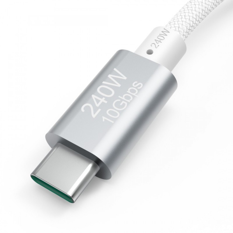 Kabel ładujący data 240W typ C/typ C | PartsPC.pl