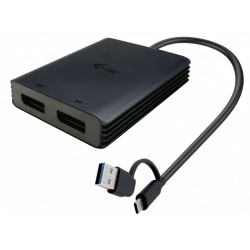 Adapter Video USB-A/USB-C Dual 4K/60 Hz DisplayPort | PartsPC.pl