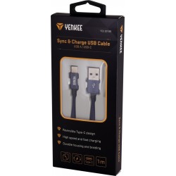 Kabel USB A 2.0 / USB C transfer danych 480Mb/s /3A | PartsPC.pl