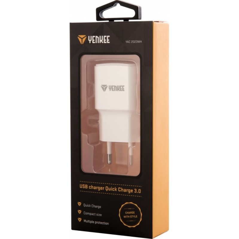 Ładowarka sieciowa USB A 18W 3A Quick Charge 3.0 | PartsPC.pl