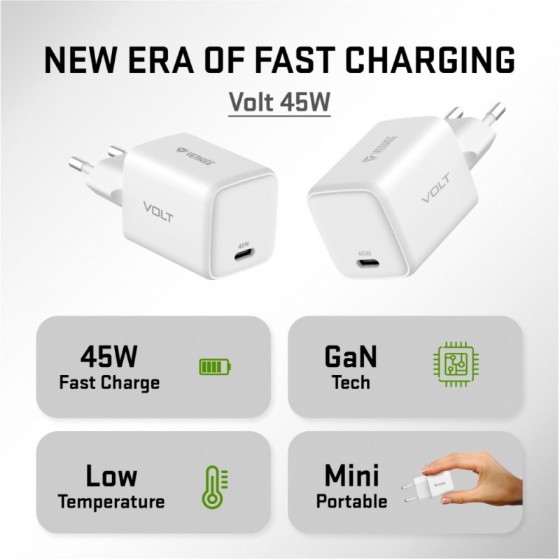 Ładowarka sieciowa USB C 45W 3A Power delivery 3.0 QC3.0 Bia… | PartsPC.pl